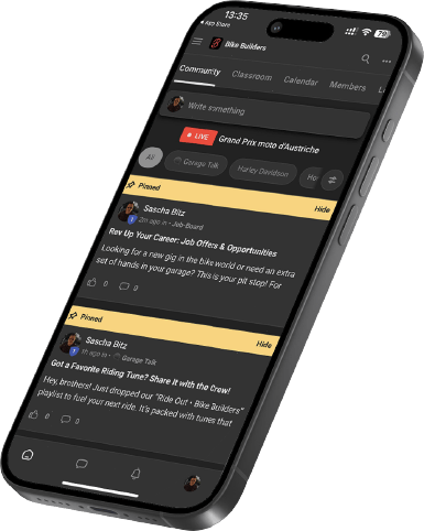 Mobile phone showing chat interface